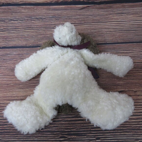 Boyds Collection Floppy White and Brown Plush 8" Dog - Vintage - Picture 5 of 6
